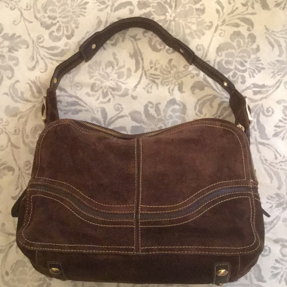 Like New Maxximum Suede & Leather Hobo